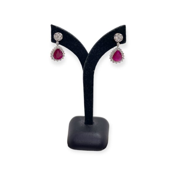 Mozambique Ruby Dangling earrings - Image 2