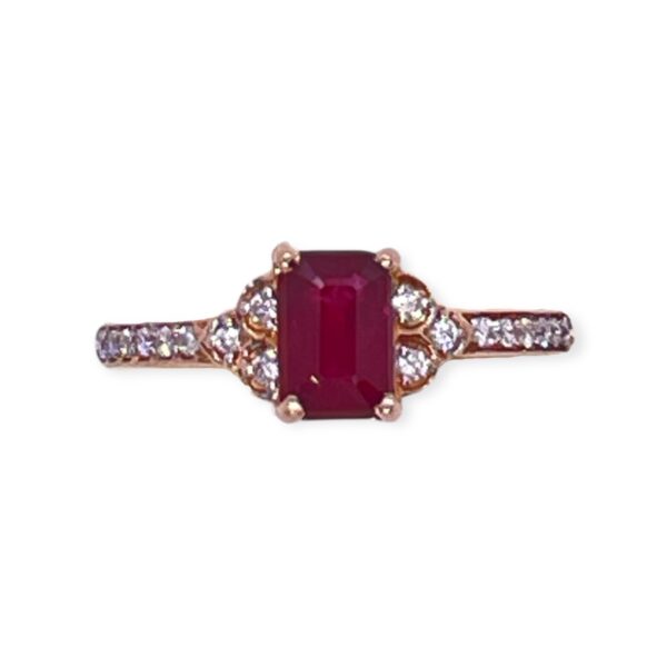 Ruby and diamond ring in 18 Kt rose gold, Oms milano, Harsh Khandelwal Jewellery