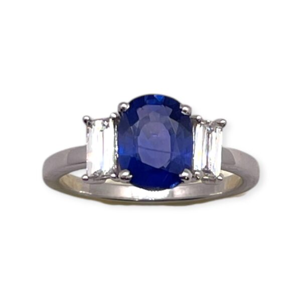 Three stone Oval Sapphire and diamond ring, Oms milano, Harsh Khandelwal jewellery